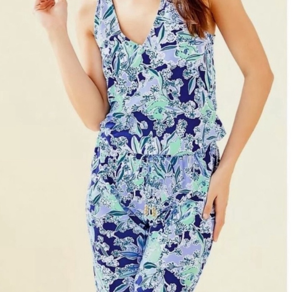 Lilly Pulitzer Paulina Jumpsuit in Royal Purple Koalafications - Medium